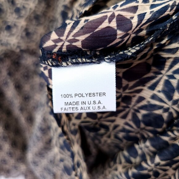 MISA Los Angeles Mini Dress Size Large Chiffon Ruffle Tiered Button Front - Picture 7 of 13